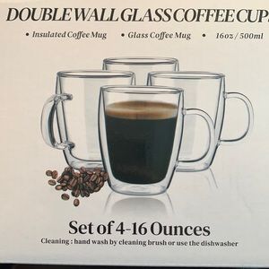 Glass coffee cups